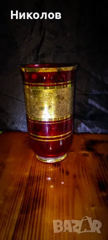 Декантер за вино комплект с чаши и ваза, снимка 2 - Сервизи - 49266366