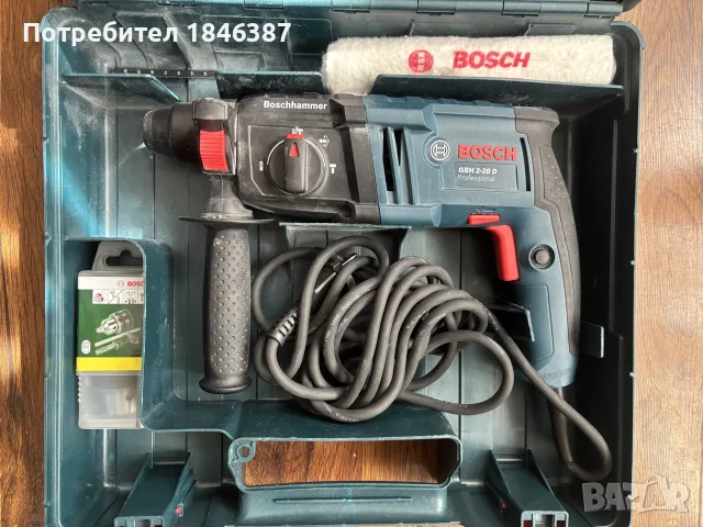 Перфоратор Bosch GBH 2-20 D, снимка 3 - Перфоратори - 56253228