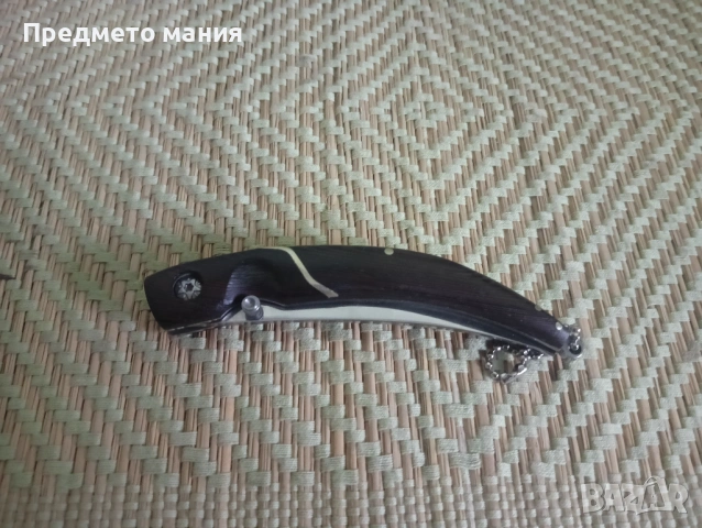 Елегантен сгъваем нож с извито острие и ергономична дръжка, снимка 6 - Ножове - 54176959
