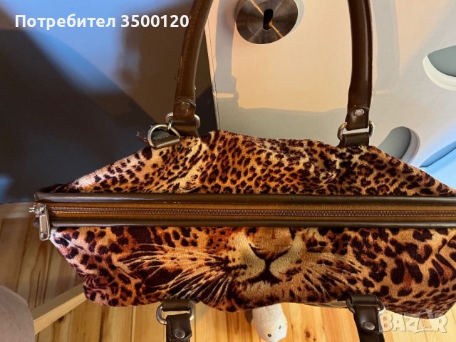 Екзотична плюшена чанта за пътуване или спорт, снимка 4 - Чанти - 39462310
