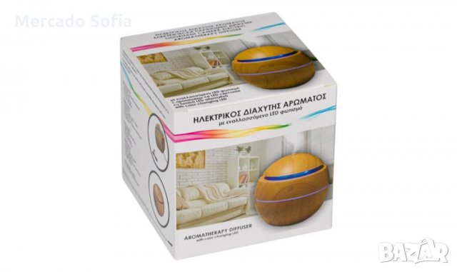 Дифузер с LED светлина 130 мл., снимка 5 - Овлажнители и пречистватели за въздух - 31842588