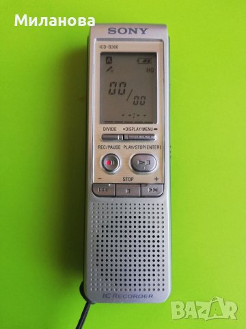 Диктофон ръчен, цифров Sony ICD-B3000 памет 64MB, 37часа , снимка 3 - Друга електроника - 38520790
