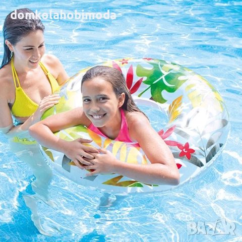 Надуваем Пояс с дръжки/3 цвята.97 cm, Intex, снимка 3 - Надуваеми играчки - 40504700