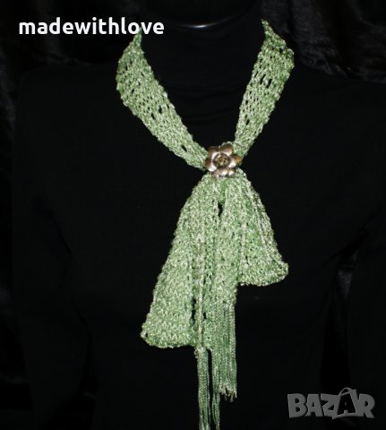 Дамски шал ръчно плетиво /плетиво подарък hand made/, снимка 3 - Шалове - 35141701