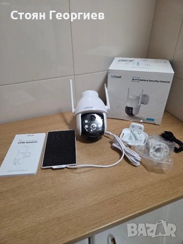ieGeek 2K PTZ Battery Security Camera (безжична външна камера за сигурност, снимка 3 - IP камери - 54181124