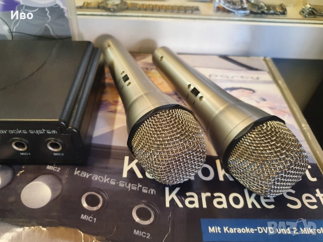 Два жични караоке микрофона. Karaoke-Set Tchibo TCM 259799, снимка 12 - Микрофони - 52000178