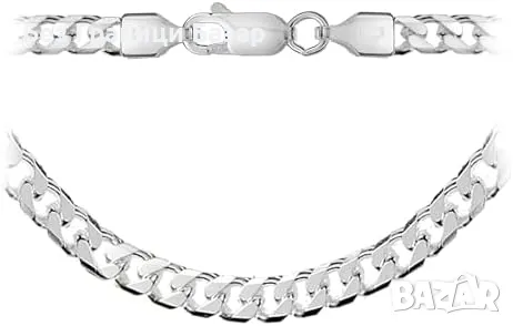 Нова Фина сребърна верижка 925 с омар закопчалка – 20 инча колие жени, снимка 2 - Колиета, медальони, синджири - 49511504