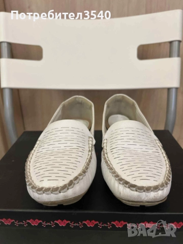 Бели мокасини Ramarim, снимка 2 - Дамски ежедневни обувки - 43352134