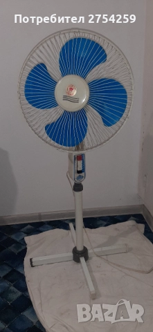 Стаен електрически вентилатор CROWN на стойка , снимка 2 - Вентилатори - 52851415