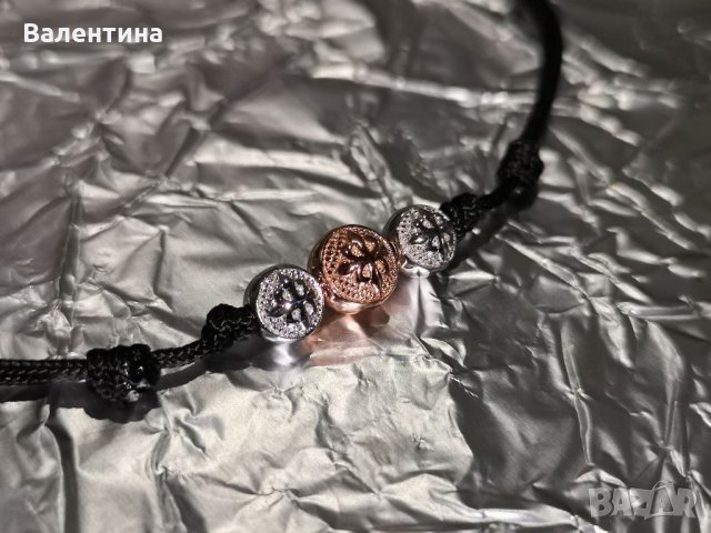 Дамски луксозен гердан Чокър от сребро и розово злато, снимка 3 - Колиета, медальони, синджири - 32114554