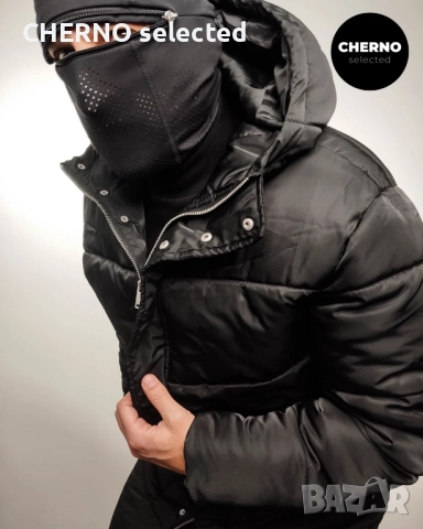 ABOUTYOU X KEVIN TRAPP дълго черно пухено яке – L • XL – Ново с етикети