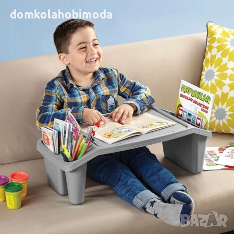 Ппомощта маса бюро с отделения и място за таблет,59x30x21 см, снимка 2 - Бюра - 39039257