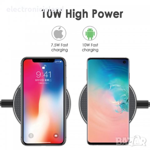 60W бързо безжично зарядно устройство QI за Apple iPhone, Google, Samsung, Huawei, Xiaomi, LG, снимка 4 - Безжични зарядни - 36583697