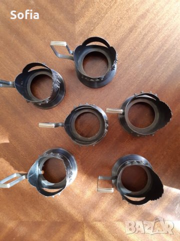 Ретро Колекция чаши / Подарък СССР филигрирани подстакани и чаши от 50те, снимка 3 - Чаши - 31805534