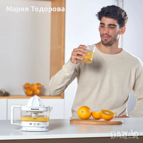 Компактна сокоизтисквачка Taurus TC-350, 25W, с двупосочно въртене и кана, снимка 2 - Аксесоари за кухня - 52967998
