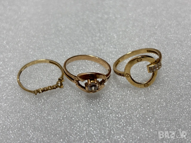 Злато за материал/претапяне/,5,65 грама, 14К (проба 585), снимка 2 - Пръстени - 53165682