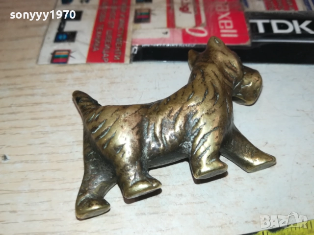 ЗАЯВЕНО-Шотландски териер-КУЧЕ МЕД МЕСИНГ-ВНОС ФРАНЦИЯ 0609251636, снимка 14 - Антикварни и старинни предмети - 51626370