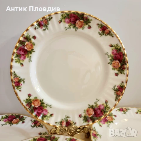 Комплект от 6 чинии 26см Royal Albert Old Country Roses, снимка 8 - Чинии - 50780105