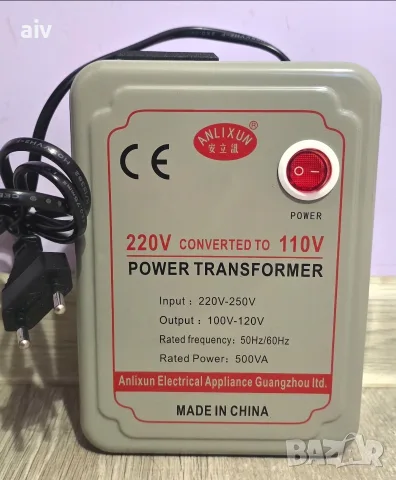Понижаващ трансформатор 220V към 110V (500VA)