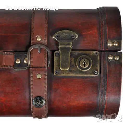 Комплект дървени винтидж сандъци, 2 бр, снимка 6 - Други - 48580397