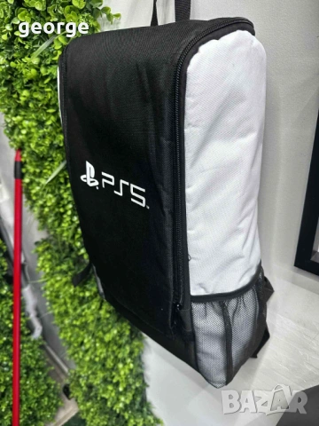 Чанта за пренасяне на конзола PS5 и аксесоари, текстилен материал, водоустойчива, 41x12x27 CM, черно, снимка 3 - Аксесоари - 53211122