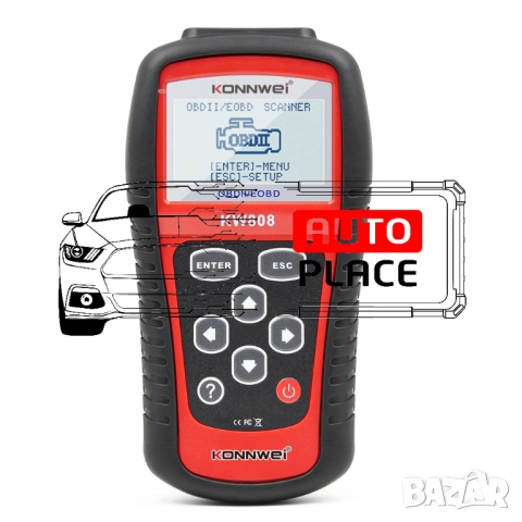 Konnwei KW808 OBD2 Diagnostic Универсална Автодиагностика, снимка 2 - Аксесоари и консумативи - 53973197