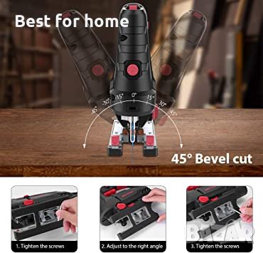 Прободен трион Meterk 800 W 6,7 Amp 3000 SPM с лазер, снимка 6 - Измервателни инструменти - 39779330