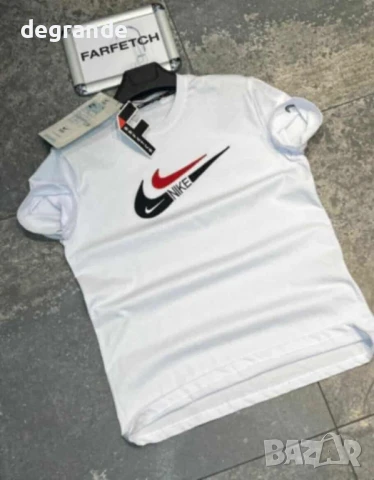 Бяла мъжка тениска Nike 