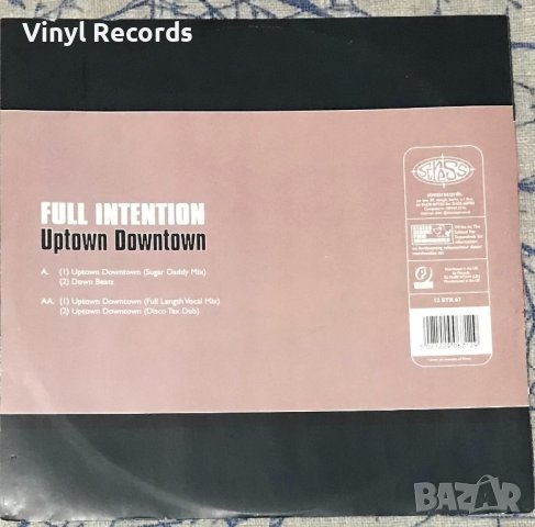 Full Intention – Uptown Downtown ,Vinyl 12", 33 ⅓ RPM, Stereo, снимка 2 - Грамофонни плочи - 42759893