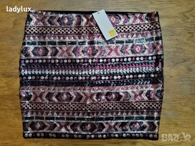 Pimkie, Нова Пола с пайети, Размер М. Код 2182, снимка 2 - Поли - 44304846