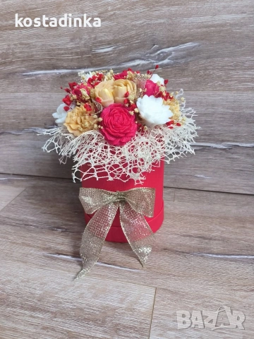 Ароматен сапунен букет , снимка 2 - Изкуствени цветя - 53029117