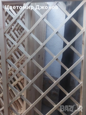 Декоративна дървена решетка, снимка 6 - Декорация за дома - 50956350