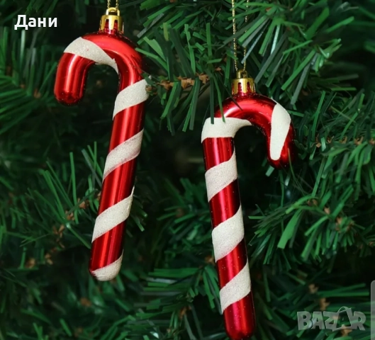 Коледни играчки бастуни