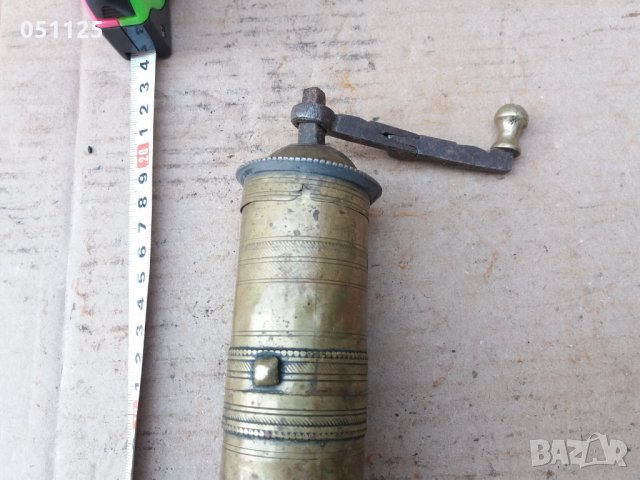 масивна брнзова кафемелачка - османска с маркировка , снимка 13 - Антикварни и старинни предмети - 31577843