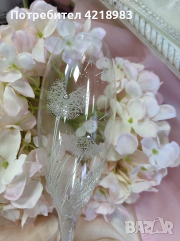 Сватбени чаши - НАМАЛЕНИ ЦЕНИ, снимка 6 - Декорация - 51724635