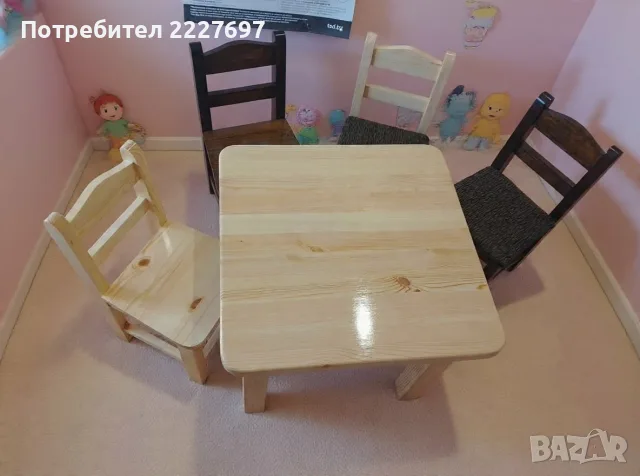 Детски столчета от масив