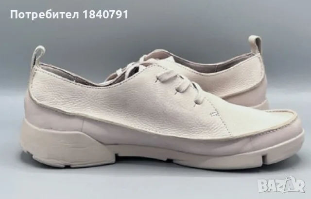 Дамски обувки CLARKS Trigenic – Бежови – № 40, естествена мека кожа, снимка 5 - Дамски ежедневни обувки - 56112422