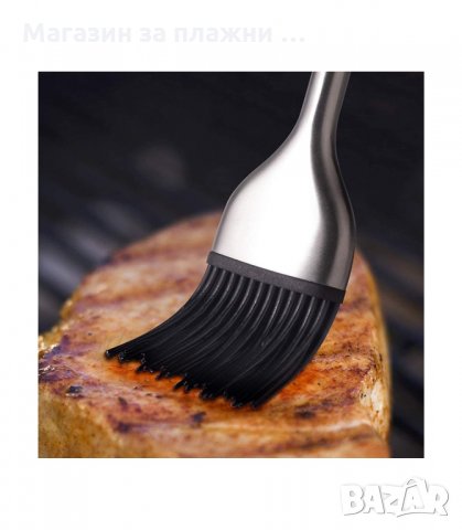 СИЛИКОНОВА ЧЕТКА С МЕТАЛНА ДРЪЖКА ЗА МАЗАНЕ - код СТОМАНЕНА ДРЪЖКА, снимка 7 - Прибори за хранене, готвене и сервиране - 34147901