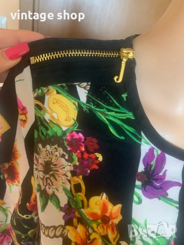 Копринена пъстра рокля Juice Couture, снимка 2 - Рокли - 53900575