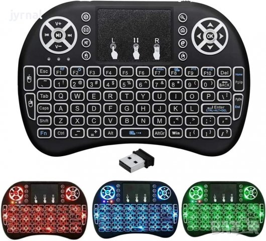 Мини безжична клавиатура с тъчпад - 2.4G, снимка 4 - Клавиатури и мишки - 39071033