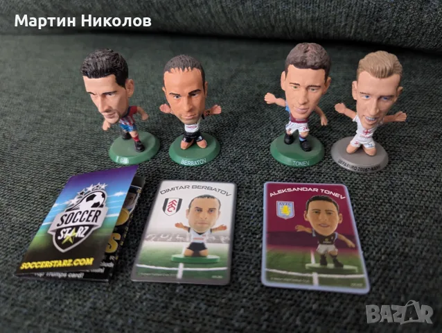 Комплект фигурки SoccerStarz и картите към тях