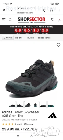 Маратонки Adidas Terrex , снимка 2 - Маратонки - 53261075