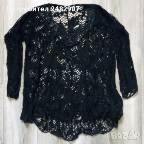 Дамска блуза - мрежа , снимка 2 - Блузи с дълъг ръкав и пуловери - 51118782