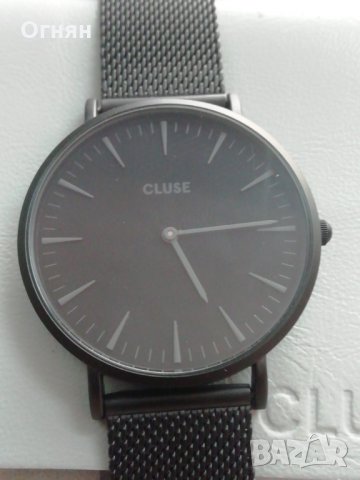 Моден  дизайнерски дамски часовник CLUSE CL30010 Minuit Black , снимка 2 - Дамски - 29903094