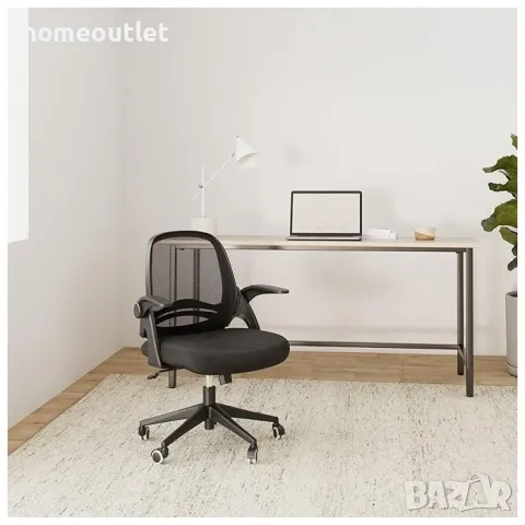 ПРОМОЦИЯ Ергономичен офис стол в черно HBADA HDNY188BM-EU, снимка 2 - Столове - 49739169