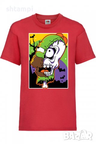 Детска тениска The Simpsons Homer Simpson 02,Halloween,Хелоуин,Празник,Забавление,Изненада,Обичаи,, снимка 3 - Детски тениски и потници - 38158233