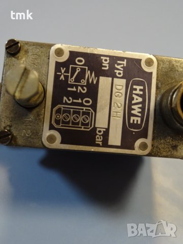 Пресостат хидравличен HAWE DG2H hydraulic pressure switch, снимка 9 - Резервни части за машини - 42364792