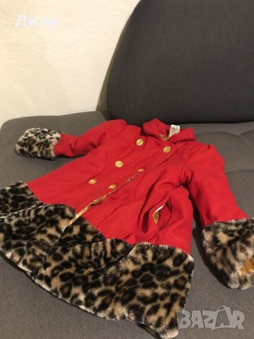Зимно топло  детско палто за момиче 5 години, снимка 1 - Детски якета и елеци - 35291019
