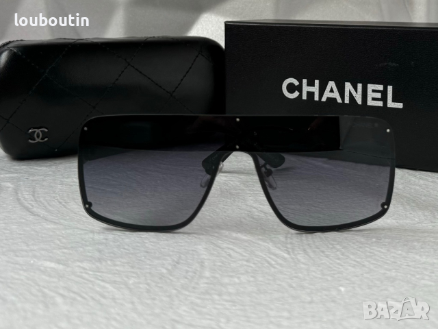 CH дамски слънчеви очила маска с лого, снимка 6 - Слънчеви и диоптрични очила - 44700986