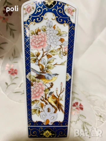 японска порцеланова ваза , снимка 4 - Вази - 50785707